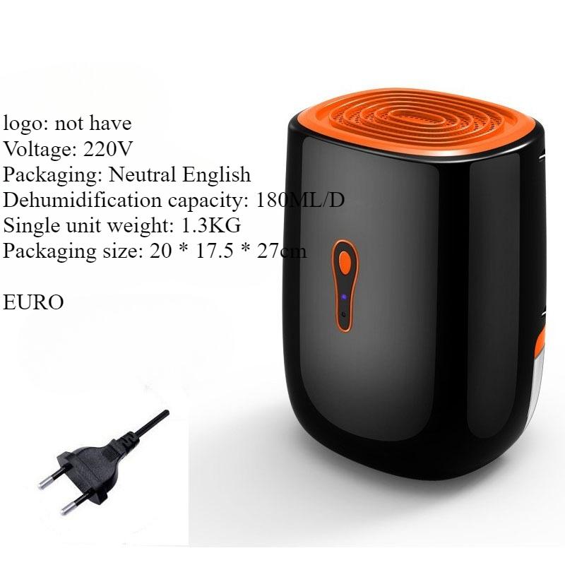 220V/110V Household Dehumidifier Semiconductor Dehumidifier Basement Drying Small Silent EU Plug