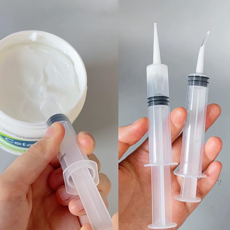 3/6Pcs No Needle 12 Ml Syringes For Liquid Multi Transparent Plastic Liquid Dispensing Plastic Syringe Oil Or Glue Applicator