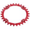 104BCD Single Speed Chainring Aluminum Alloy 30T Chainring Crank Accessories for Mountain BikeRed