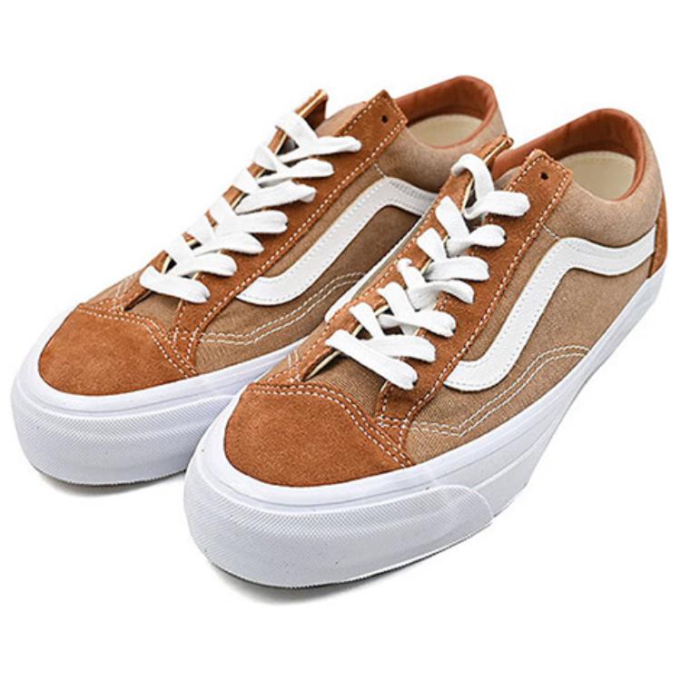 Vans LX Old Skool 36vt Comfortable Soft Low-Top Skate Shoes Unisex Sneakers Brown VN000D57TBR