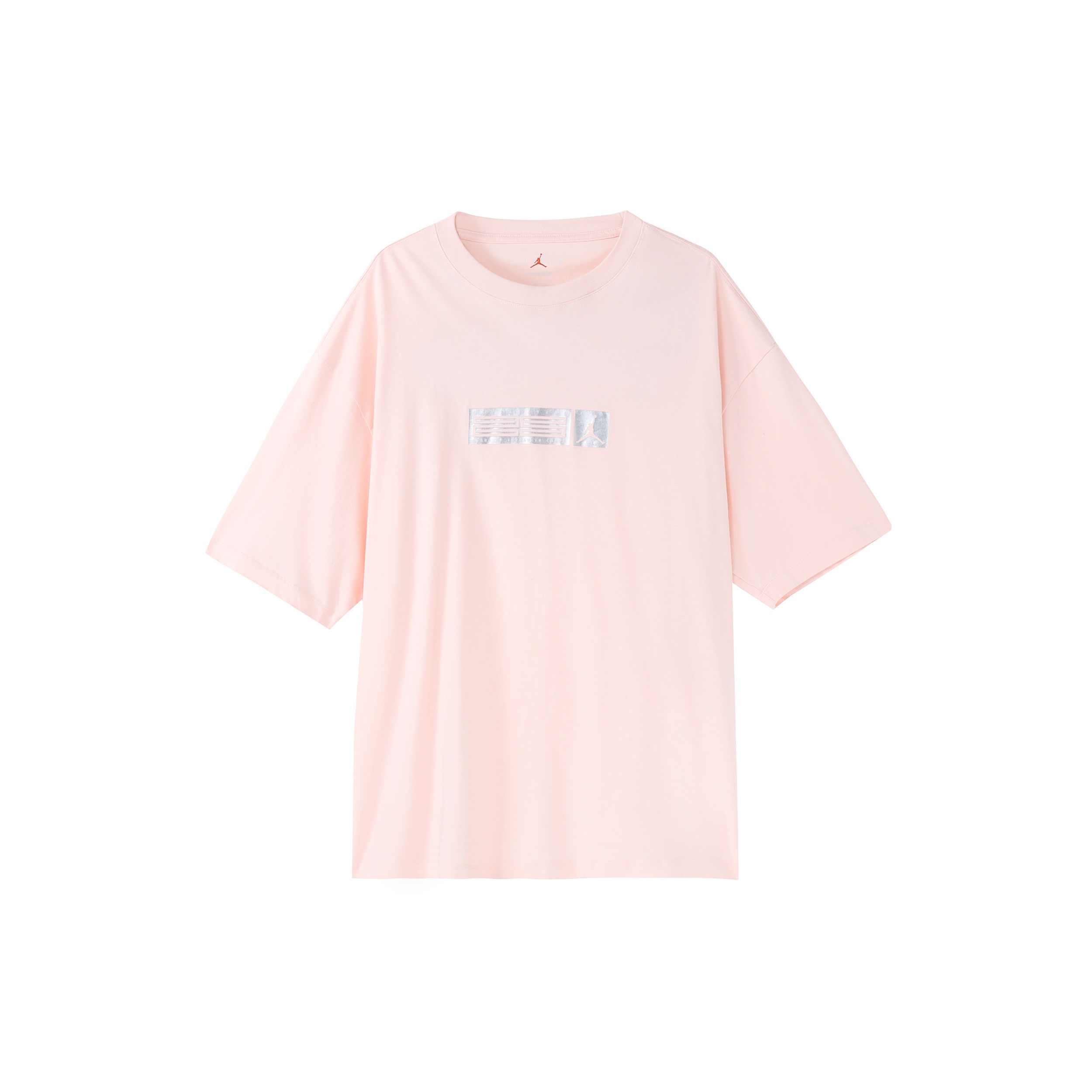 

Jordan однотонный пуловер с круглым вырезом и логотипом бренда, футболка с короткими рукавами, мужские топы, светло-розовый DX4251-610 XXL