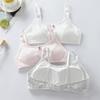Comfortable Japanese-Style Cotton Underwear Set for Junior and High School Girls: Wireless Bra & Thin Tube Top