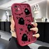 Christmas ghost apple 15promax mobile phone case iPhone14/13 new women's 12 niche xr personality anti-drop 8