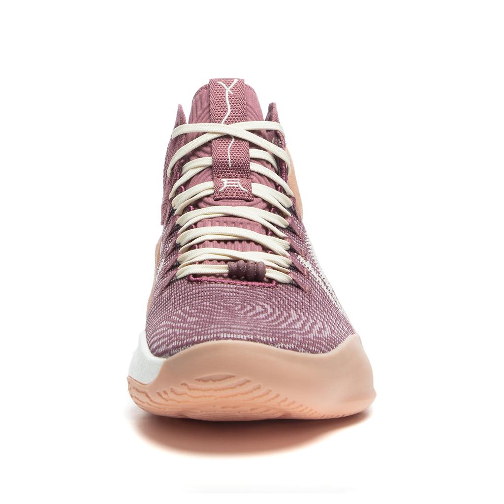 Li Ning Yushuai Ultra Slip Resistant Abrasion Resistant Mid top Basketball Shoes Men's Berry Red ABAU003-11