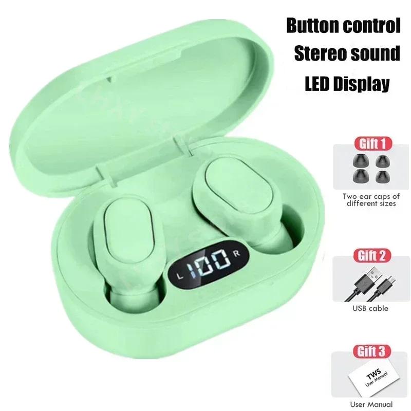 Original E7S Wireless Bluetooth Headset with Mic LED Display Earbuds for iPhone Xiaomi TWS Earphone Bluetooth Headphones Earbuds