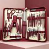 42-Piece Stainless Steel Manicure Set: Nail Clippers, Files, Cuticle Trimmers, Ear Pick, Foot File, Eyebrow Razor.
