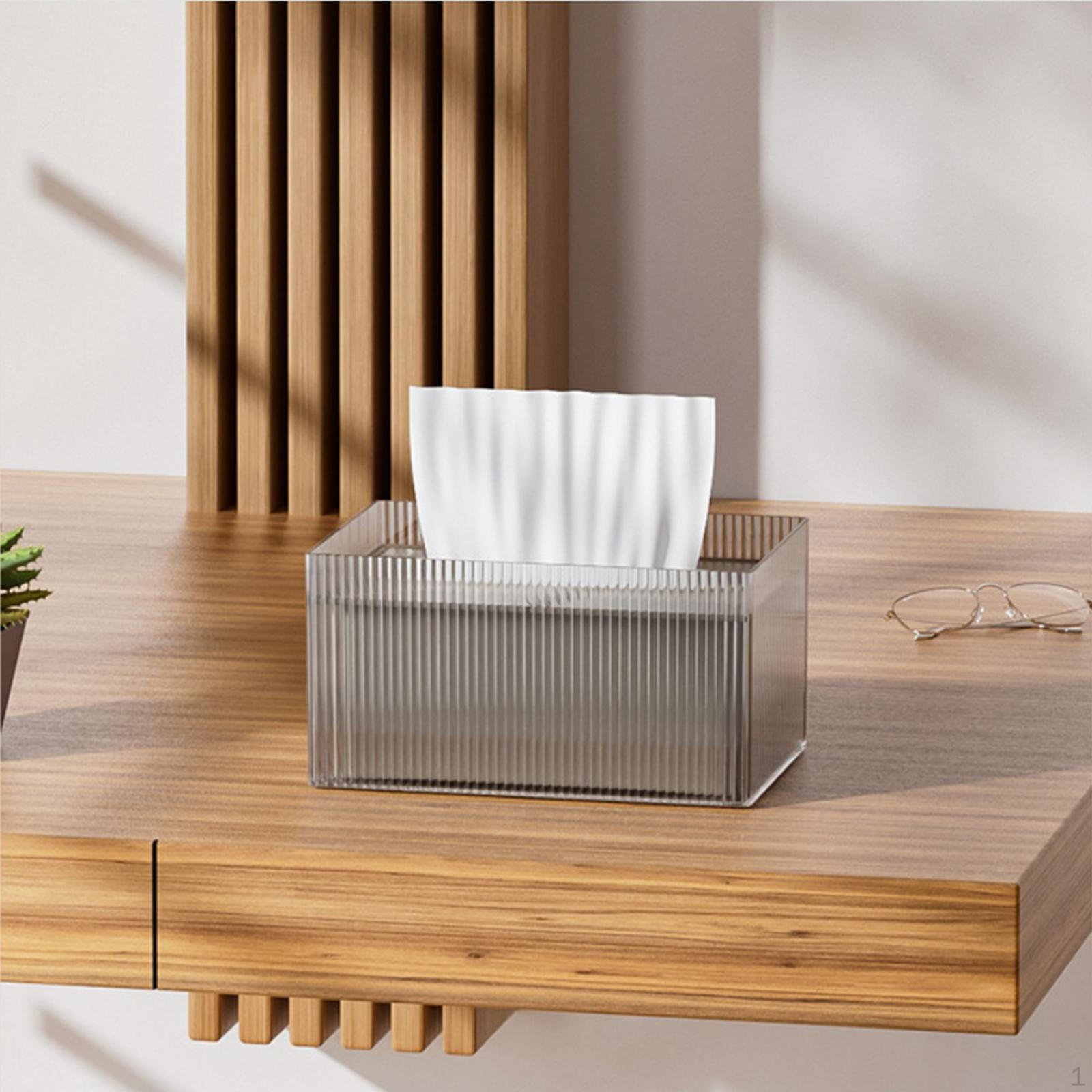 

Классическая современная прямоугольная коробка для салфеток с широким горлом, диспенсер для стойки кафе Gray Brown