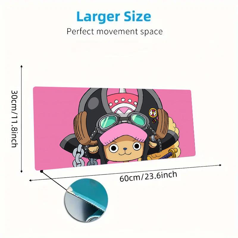 Tony Tony Chopper Print Cushion Non-slip Laptop Tablet Big Mousepad XXL Mat Mini PC Playmat With Lock Edge