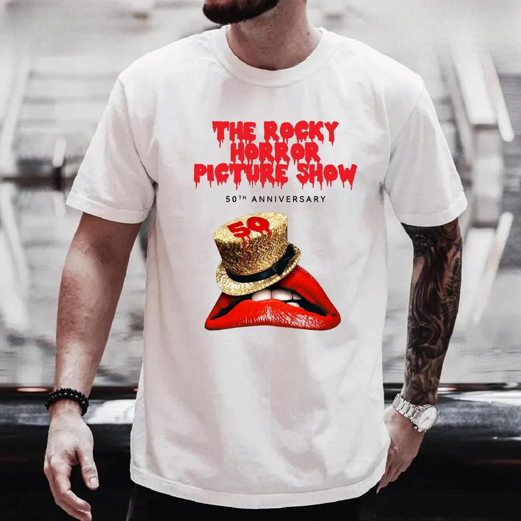 The Rocky Horror Picture Show 50th Anniversary TShirt - Multicolors High-end Luxury Is for Both Men and Women Top Y2k Summer