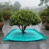 Telo per Raccogliere Foglie da Giardino, Telo per Potatura Paesaggistica, Coperta Raccoglitrice Impermeabile in PE, Telo da Giardino Riutilizzabile Antivento con Apertura Centrale per