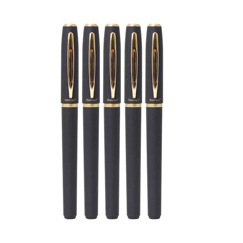 Business Signature Calligraphy Pen 0.7mm Black, Large Refill, Water-Based, for Office Use