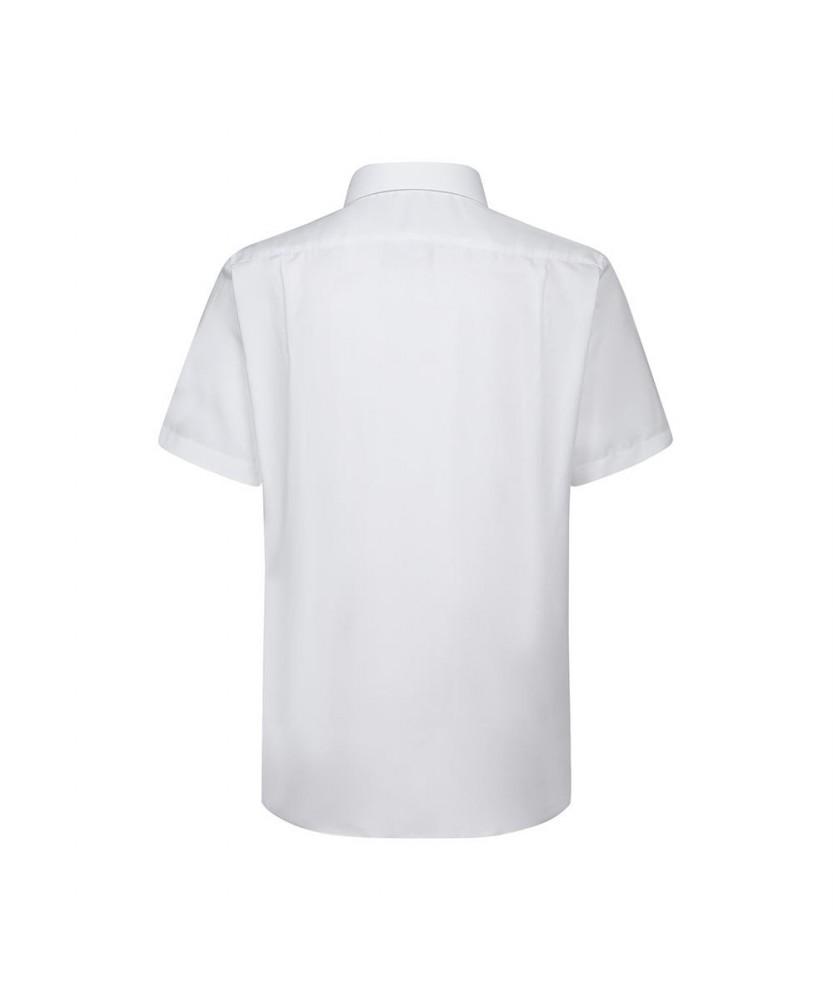 Dagseusyeocheu Polyester Blend Short Sleeve Shirt Regular Fit White_Dls2Shds101A1