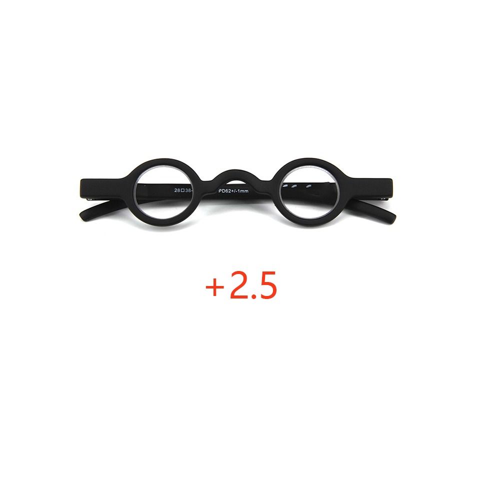 

Gift Portable Reading Glasses Round Frame Resin Presbyopic Glasses Retro 1.0/1.5/2.0/2.5/3.0 Presbyopia Eyeglasses Unisex