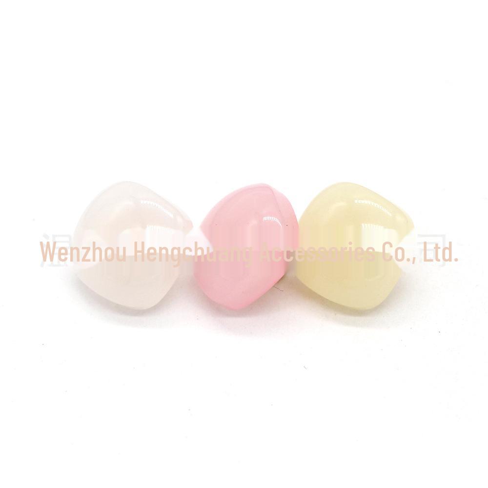 12.5mm Hengchuang Resin Hand-Sewn Jelly Color Metal Shirt Buttons