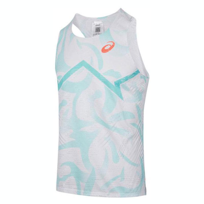 

Asics Logo Round Neck Versatile Comfortable Vest Men Vests Blue White 2091A806-411 L