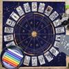 Square Flannelette Tarot Altar Cloth Board Game Pad Astrological Oracles Pad Table Cover Card Mat Divinations Tablecloth