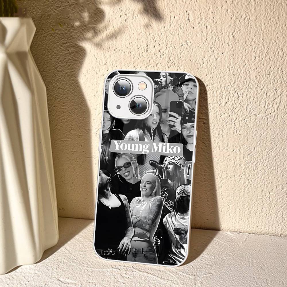 Raper Y-Young-Miko Tempered Glass For Iphone 14 13 12 11 Pro Mini XS MAX 14Plus X XS XR Fundas