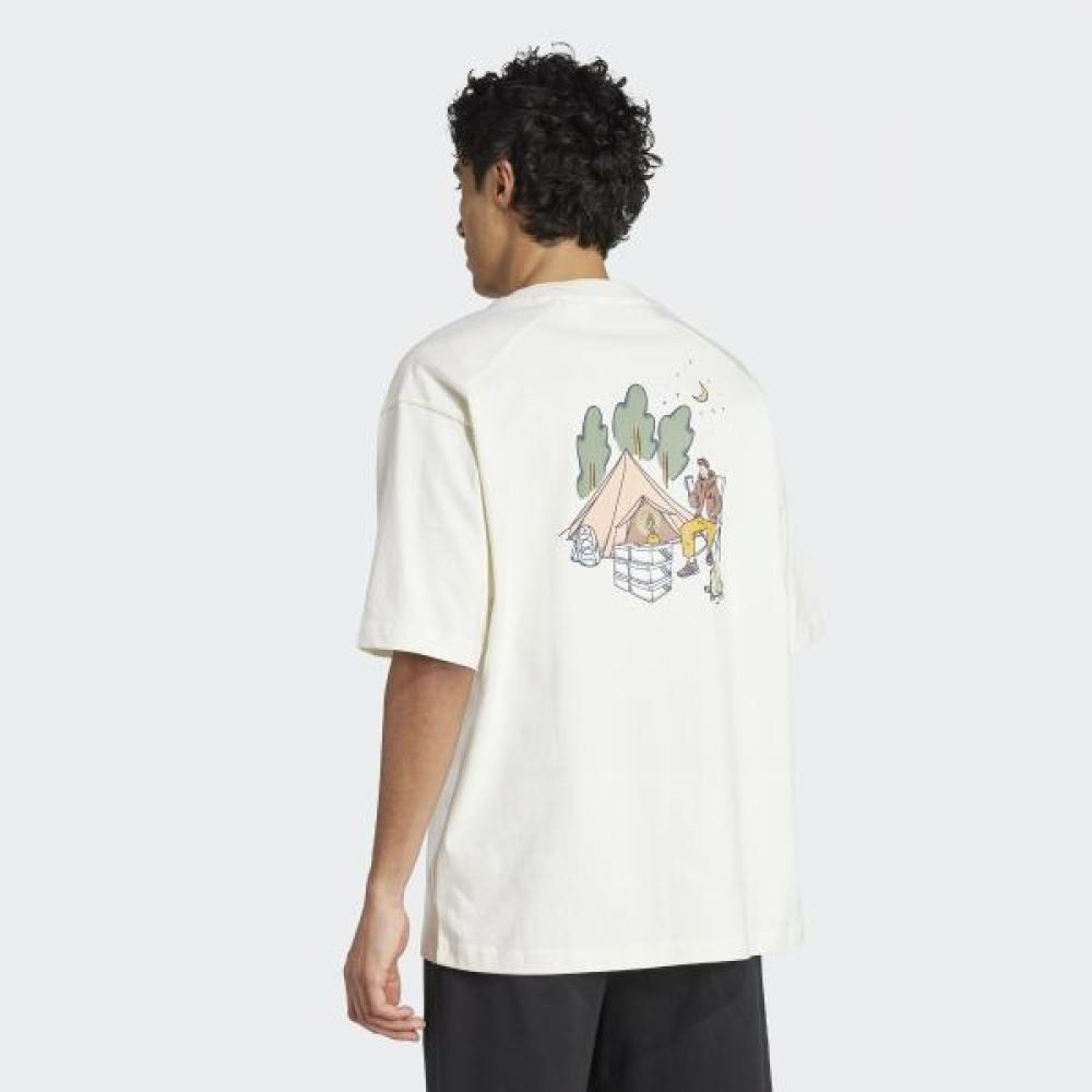 The Adidas Unisex Doodle Camp Graphic Will Bring An Outdoor Vibe Anywhere Indoors And Outdoors