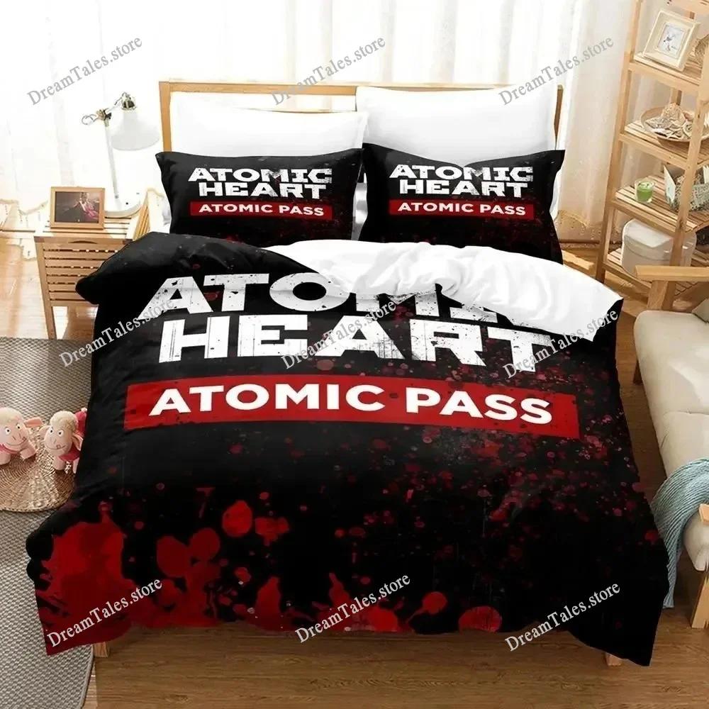 New Atomic Heart Bedding Set Single Twin Full Queen King Size Bed Set Adult Kid Bedroom Duvet Cover Sets 3D Print Game Anime741