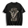 No Guts No Glory City Hunter Bat Print Graphic Tee Pure Cotton T-shirt
