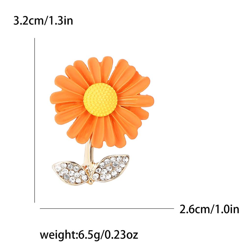 Moda din aliaj email broșă mică cu margarete temperament versatil costum femei cardigan corsaj bijuterii pin