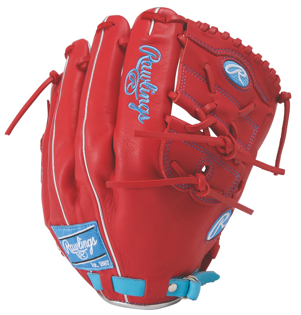 

Rawlings MLB COLOR SYNC Baseball C inches HOH® Glove, Softball, Pitcher s Model, GR6HMJ205FB, Blue/Scarlet, 11.75 (Right-handed throw)