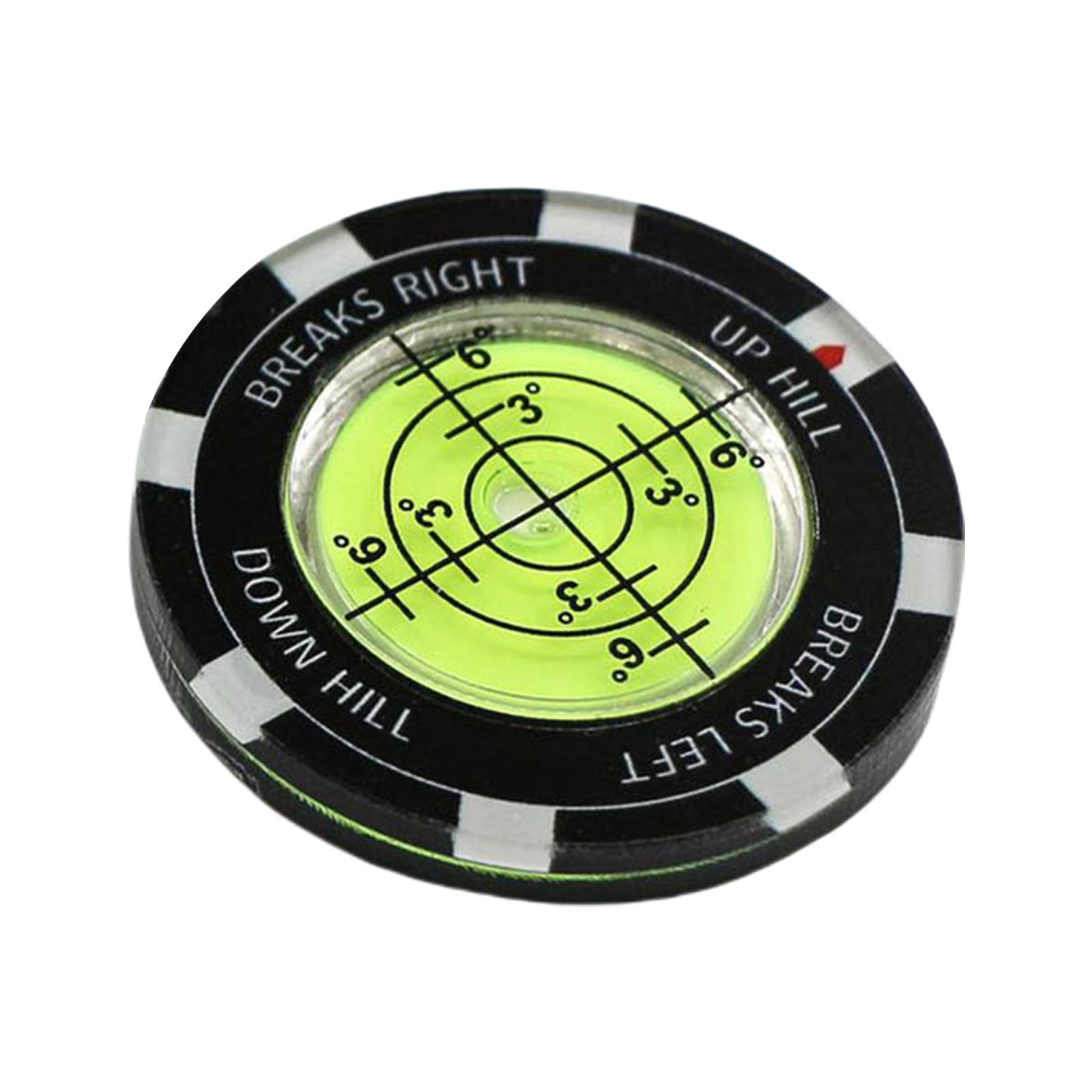 Golfball Mark Plastic Bubble Levels Measuring Tool Round Bubble Levels High Precision Reader Gift for Golfers Enduring