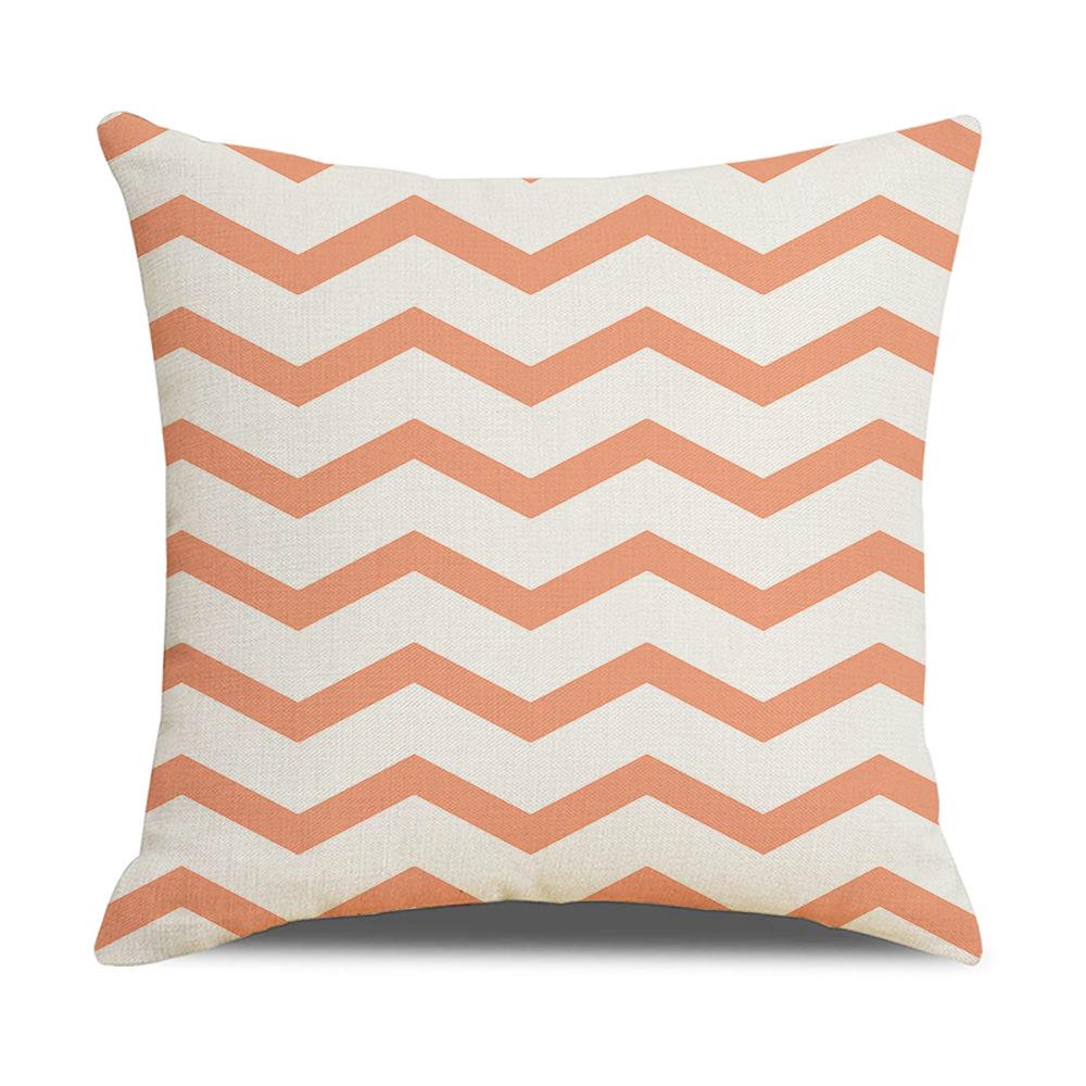 Nordic Geometric Decorative Pillow Sofa Cushion Cover Modern Home Decor Square Pillowcase Peach Skin Pillowcase