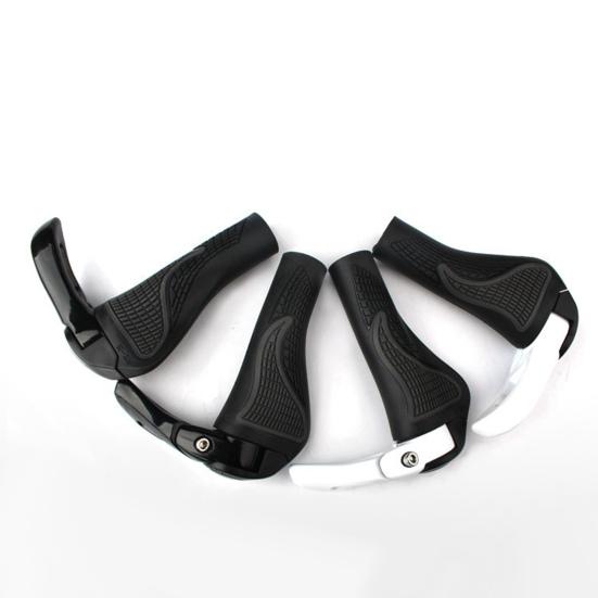 1 Pair Anti-slip Handlebar Grips Horn Design Lightweight Shock-Absorbing Handlebar Sleeves for Cycling