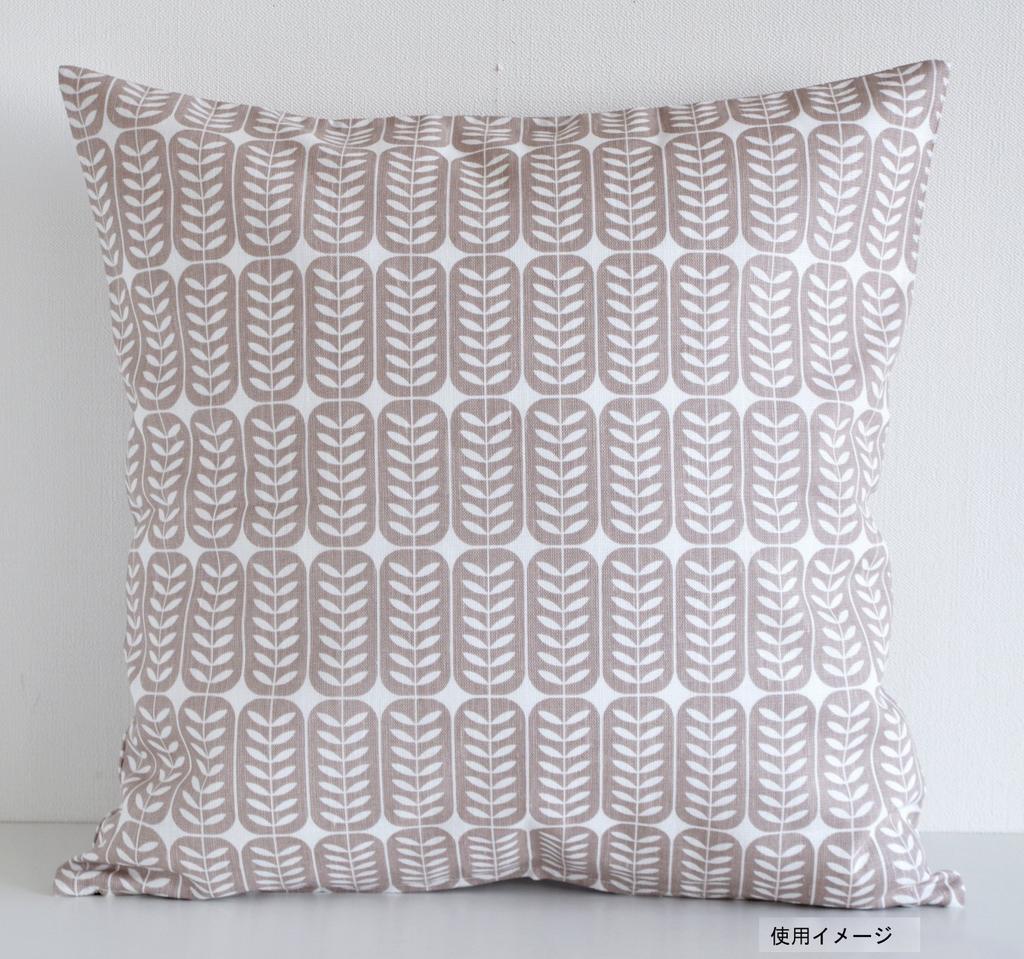 Rene Dieu Cushion Cover, Leaf/Greige, 45x45cm, Kukshome 2400021