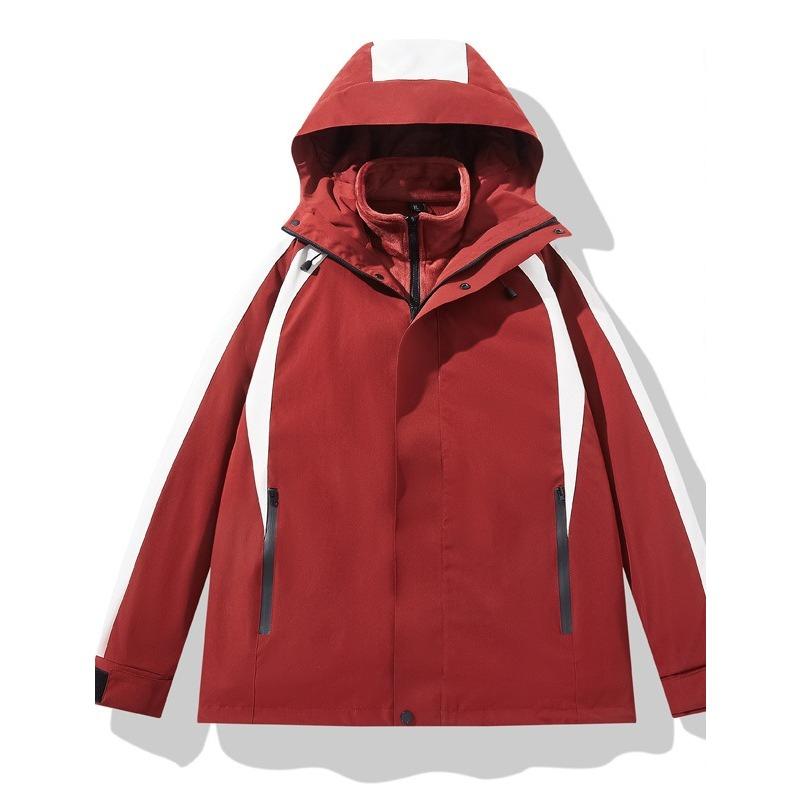 Autumn Jacket Couple Three-in-One Fleece Liner Windproof and Waterproof Mountaineering Outdoor Sports Travel Jacket