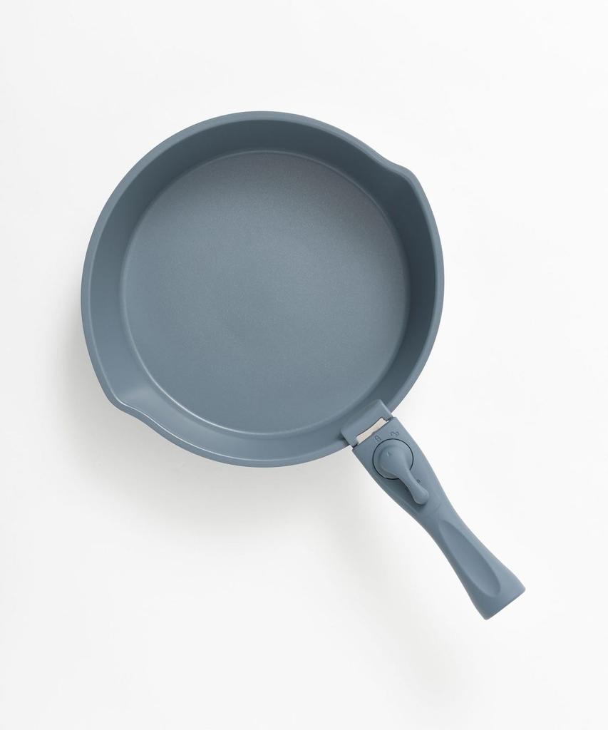 BRUNO Frying Pan, 26cm, with Handle Set, InductionGas, Deep, Removable Handle, Navy, BHK305-NV