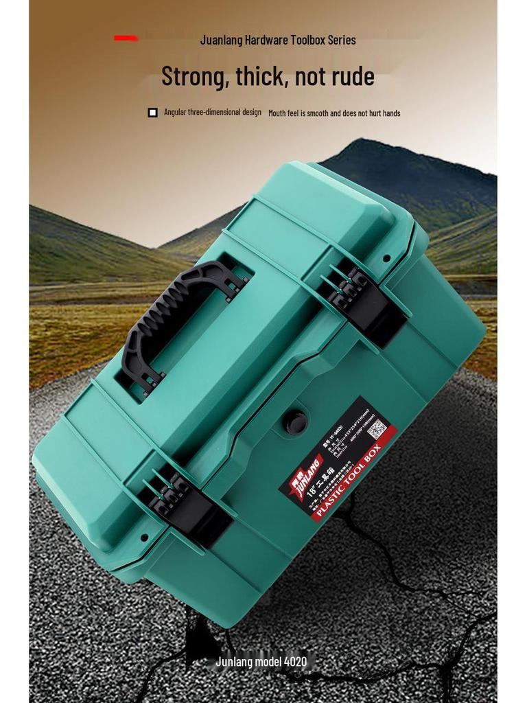 Multifunctional Large Industrial-Grade Toolbox for Home and Car