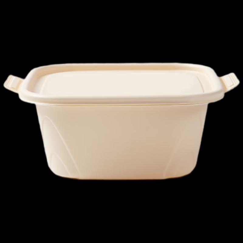 Herr. Einweg-Lebensmittelbehälter aus abbaubarer Maisstärke