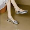 Retro Mary Jane Leather Flat Women's Shoes 2025 Spring and Summer New Niche French Shallow Mouth Versatile Small Leather Shoes
