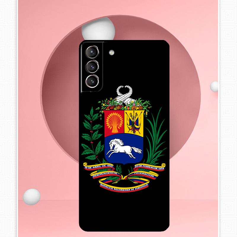 Venezuela Flagge Wappen Fall Für Samsung Galaxy S24 S23 Ultra S22 S20 FE S21 FE Hinweis 10 20 S8 S9 S10 Plus Abdeckung