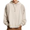 Li Ning Wade Series Color Block Kapuzen-Langarm-Sweatshirt Herren Sweatshirt Haferflocken-Grau Staubgrau AWDU273-7