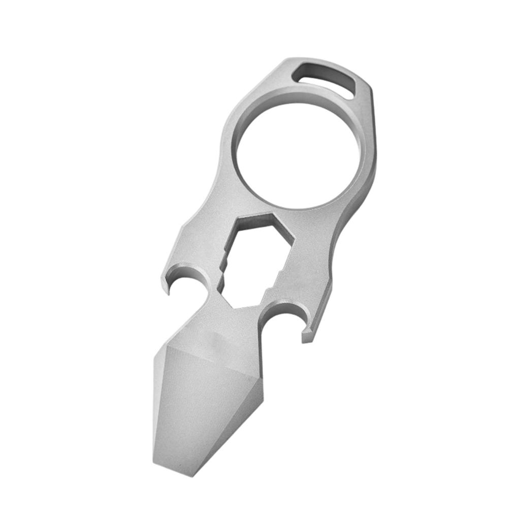 Multi Functional Titanium Alloy Small Tool Emergency  Finger Outdoor Portable EDC Hexagonal Bottle Opener