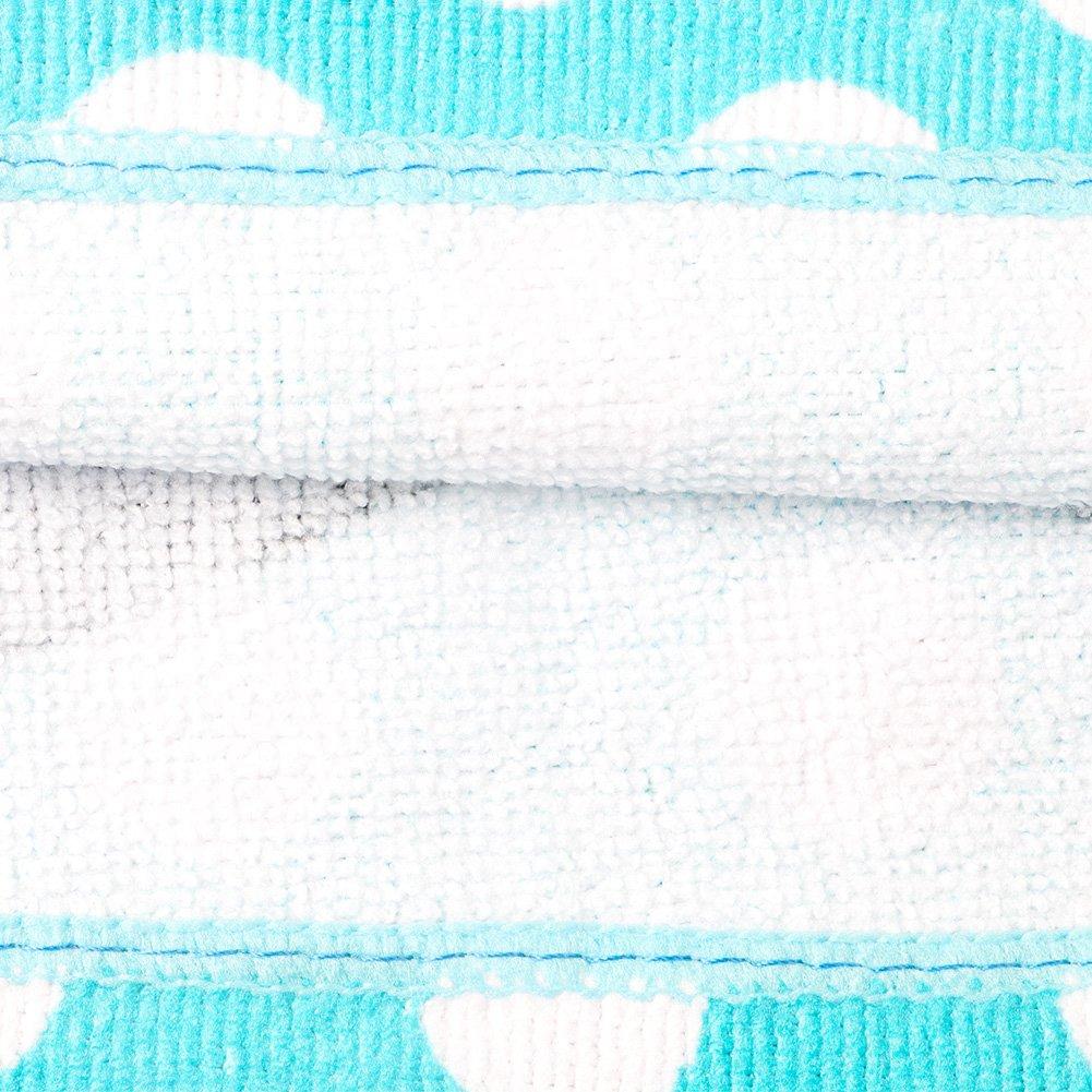 Hooded Towel Baby Bath Towel Poncho Style Beach Towel Pirates Theme Fast Drying 24" X 48" for Kids Toddlers