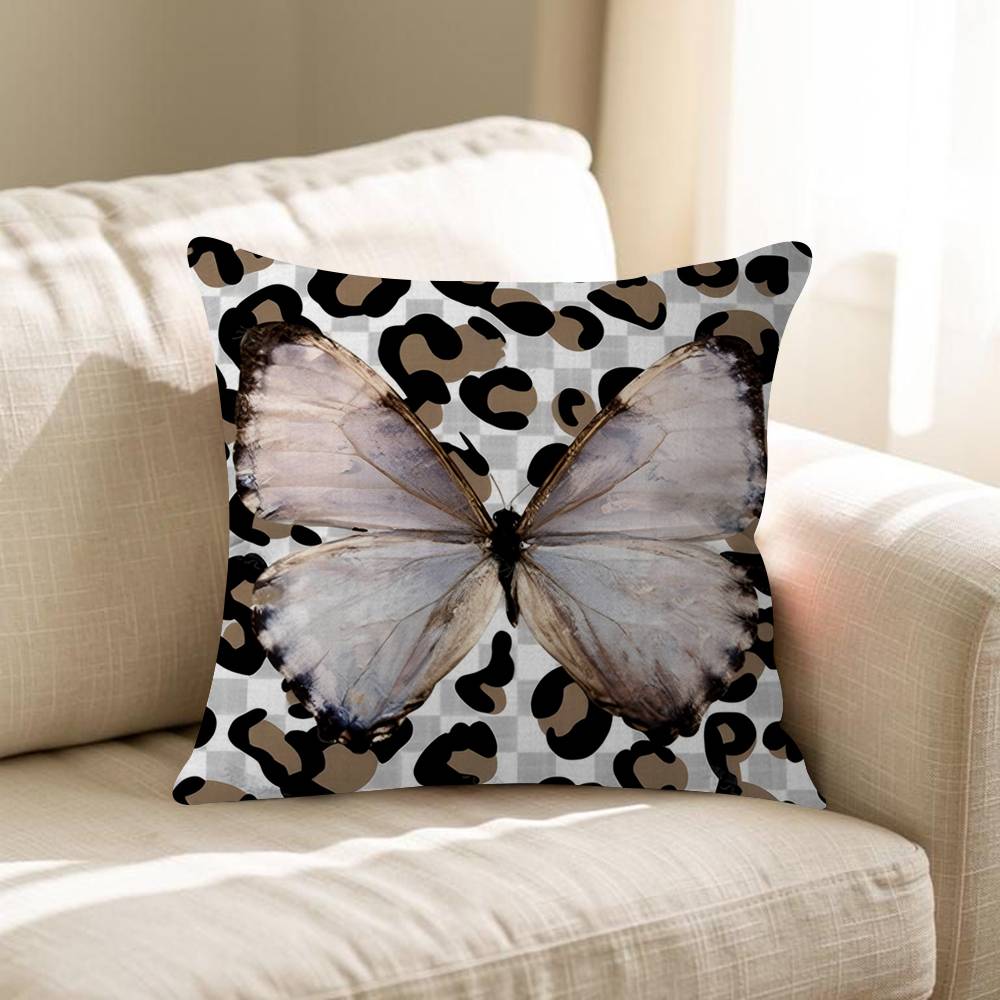 Schmetterling Leopardendruck Kissenbezüge Heim Bettwäsche Dekorative Kissenhülle Hochzeit Superweiche Kissenhülle