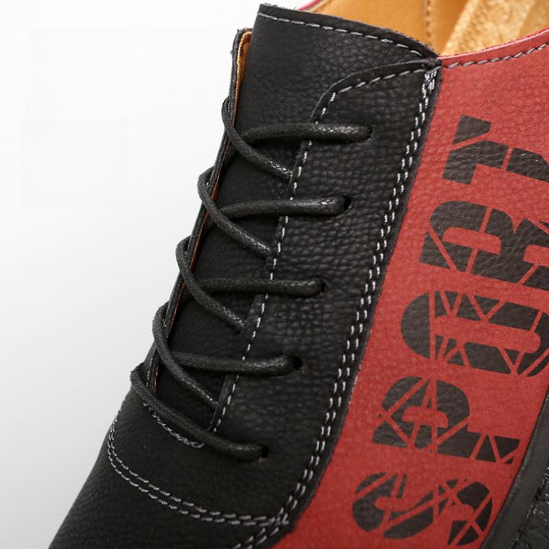 Herren Schnürschuhe aus Leder Bequeme Slipper Ballerinas Outdoor Laufschuhe Mokassins Freizeitsneaker