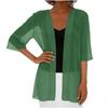 Women's Chiffon Short Cardigan Lightweight Open Front Cover Up Sun Protection Shawl Casual Outerwear