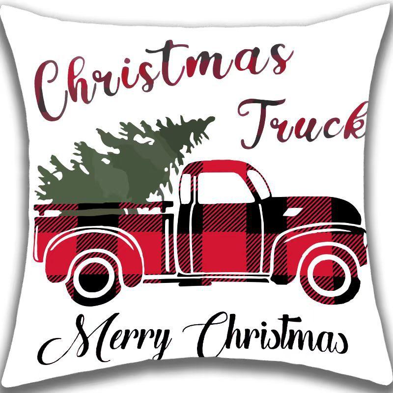 

Милая мультяшная наволочка Санта Клаус Подушка Рождество Зима Снеговик Новый год Плюшевая подушка 45 * 45Cm (pillowcase plus pillow core)