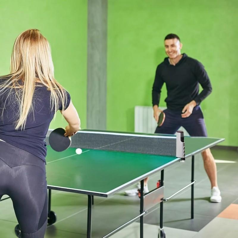 Retractable Ping Pong Net Net Ping Pong Rack Retractable with Ping-Pong Balls Professional Ping Pong Table Net Rack Kit