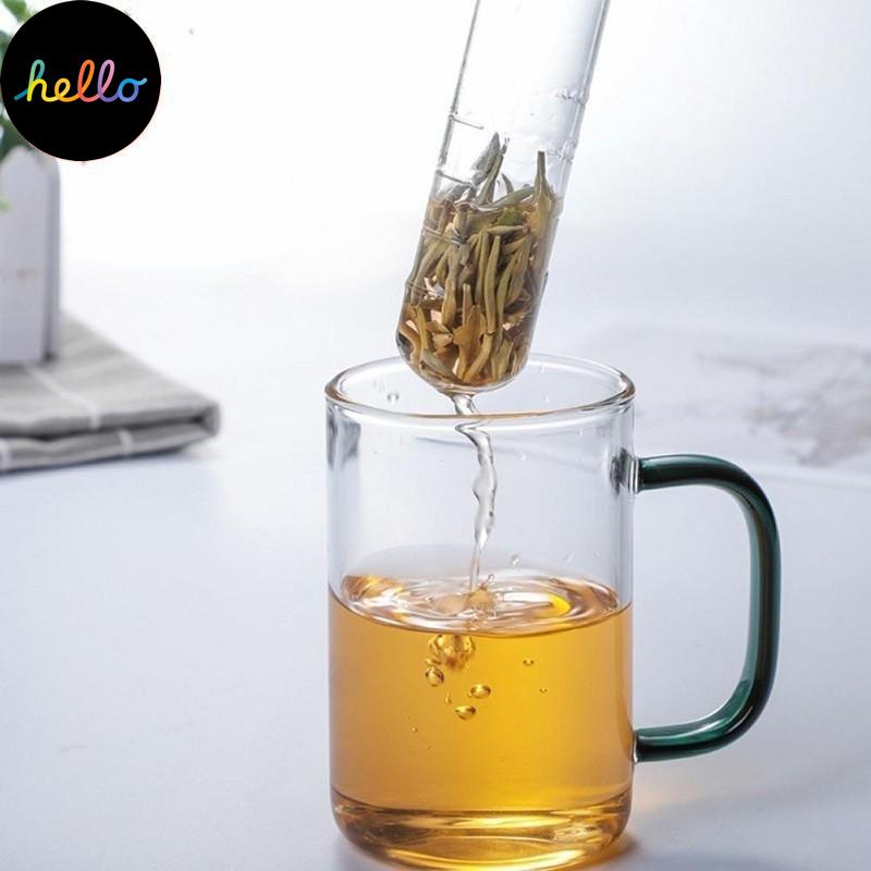 Tea Strainer Glass Tea Infuser Puer Tea Mini Transparent Tea Strainer Cork Glass Bottle Tube Brewing Test Tube Tea Set Kitchen Tools