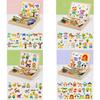 Wooden Cow Tiger Rabbit Animal Farm Theme Magnetic Puzzle Board Children Toy