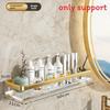 Acrylic Floating Wall Mounted Shelf Wall Mount Storage Rack For Kitchen Bathroom