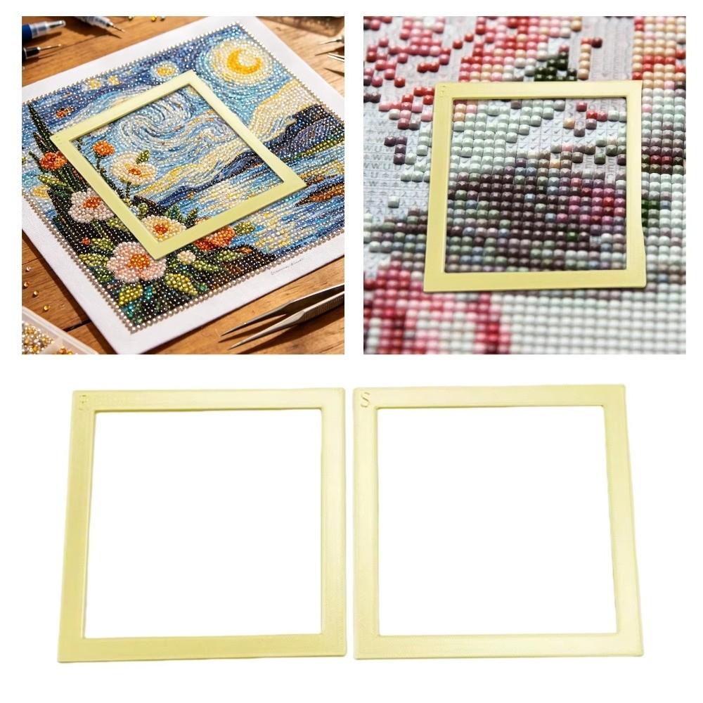 2Pcs DIY Grid Alignment Frames Multi-Specification Diamond Painting Guide Tool