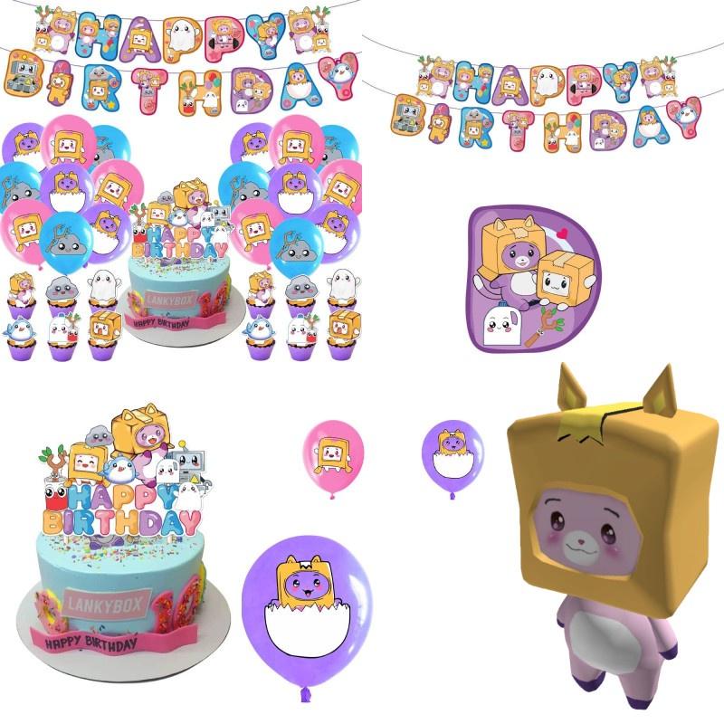 Lankybox Birthday Party Supplies Cartoon Party Decorations For Unforgettable Celebrations!