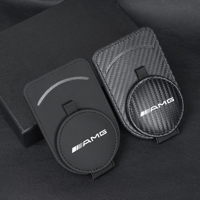 Car Sun Visor Eyeglass Clip Magnetic Multi-Function Storage Clip For Mercedes Benz AMG W205 W204 W206 W213 W212 W211 W222 W221 W AH2